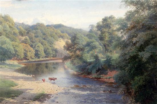 Harry Sutton Palmer (1854-1933) On The Wye 15.5 x 24in.